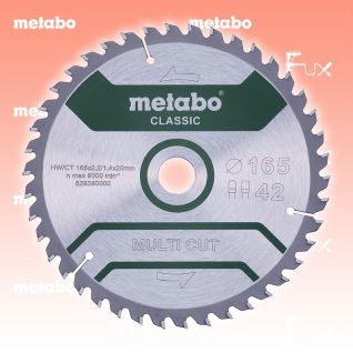 Metabo Kreissägeblatt 165 mm classic