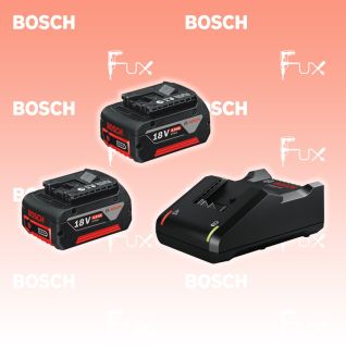 Bosch Professional Starter-Set 2 x GBA 18V 4.0Ah + GAL 18V-40  