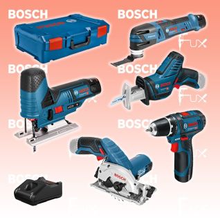 Bosch Professional 5 tlg. Profi-Set 12V GSR, GST, GOP, GKS, GSA