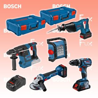 Bosch Professional 5 tlg. Profi-Set 18V GSB, GWS, GBH, GSA, GLI