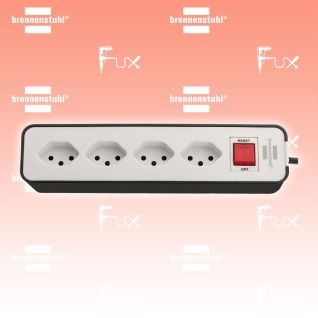 Brennenstuhl Ecolor Steckdosenleiste 4fach weiß, schwarz