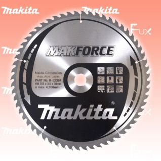 Makita MAKFORCE Handkreissägeblätter 355 mm Z 60