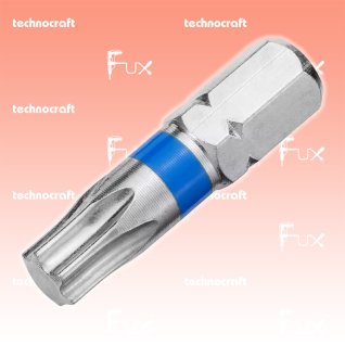 Technocraft T30 Torx-Bits mit Farbring blau, 25 mm, 10 Stück
