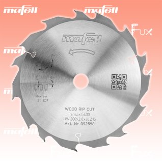 Mafell KSB-WL 280 GT Sägeblatt 280 mm Wood Rip Cut
