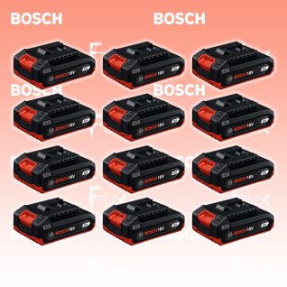 Bosch Professional 12er-Pack GBA18V-20 2.0Ah Akkupack
