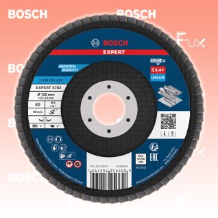 Bosch Expert Fächerschleifscheibe X782, ⌀ 125 mm, Korn  40