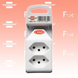 cleverLINE Abzweigstecker 2-fach weiss, drehbar bis 300°